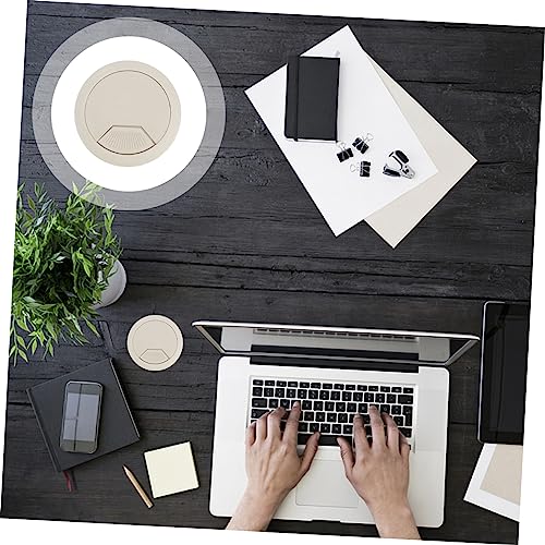 PRETYZOOM 10 piezas Cubierta de Agujero para Cable de Escritorio Oficina Diámetro Blanco Gestión de Cables Bajo Escritorio miniatura 6