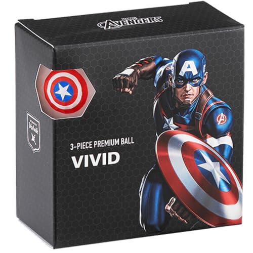 Volvik Marvel Golf Balls 4pk-Captain America