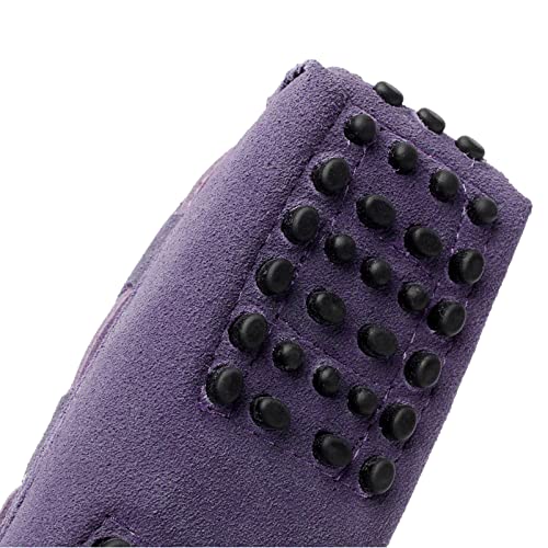 Image of ANUFER Women's Classic Suede Penny Loafers Comfort Handmade Slipper Moccasins