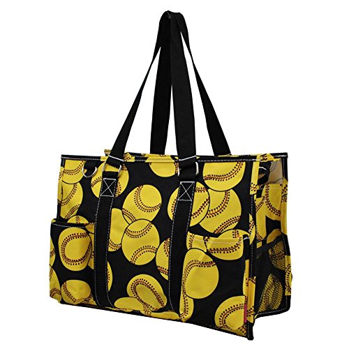 N Gil All Purpose Organizer Medium Utility Tote Bag 2 (Softball Black)