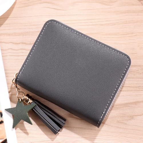 Generic Women's RFID Blocking Clutch Wallet, Grey, Compact