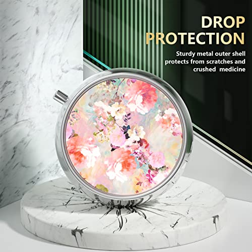 Image of Pill Box, Small Pill Case for Purse & Pocket, Travel Medicine Organizer | Cute Travel Medicine Organizer, Portable Medicine Container Holder to Hold Vitamins, Medication, Fish Oil & Supplement