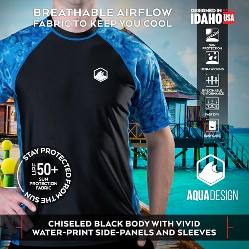 Mens Short Sleeve Rash Guard Shirt: Surf Swim Rashguard Shirts3