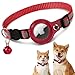 LOOBANI 猫用 首輪 ペット用 GPS 追跡 エアタグケース 小型犬 鈴付き 調節可能 バックル 軽量 耐衝撃 防水 紛失防止 可愛い おしゃれ ペット ネコ首輪
