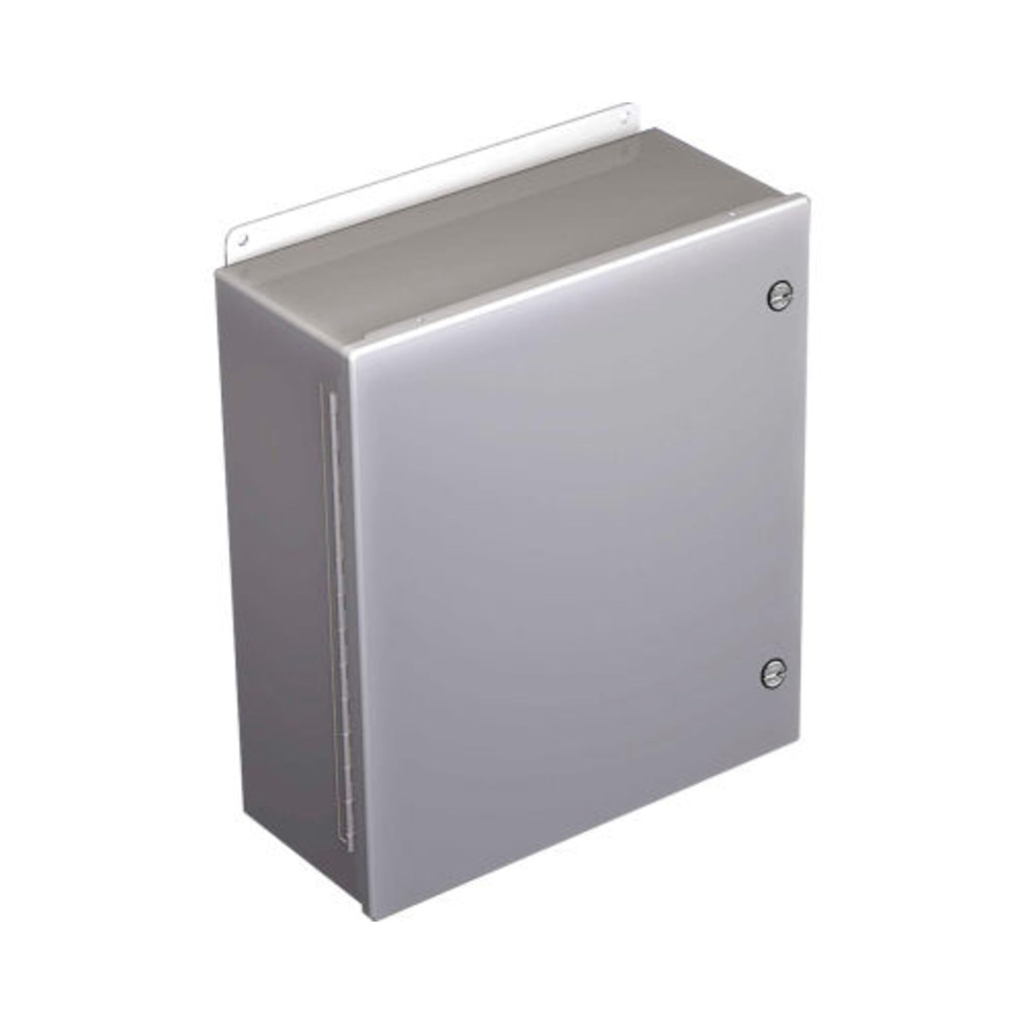 Hoffman A1008CHFL Steel J-Box, NEMA 4 with Quarter Turn Latch, 10