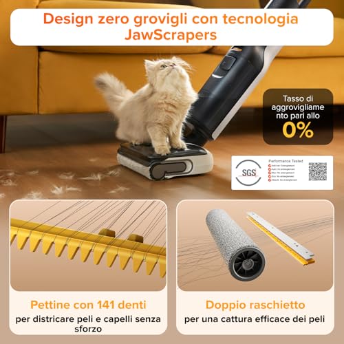 roborock F25 LT Aspirateur Laveur 20kPa, ECO 60 Min, Autonettoyage 90°C - 5
