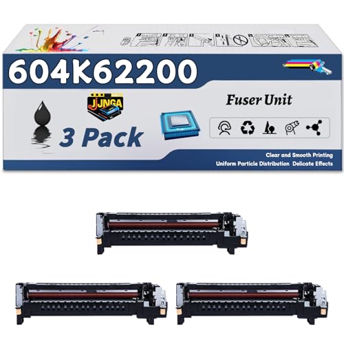 Work for Xerox WorkCentre 7525 7530 7535 7830 7835 Printers, Replacement for Xerox 604K62200(110V) Fuser Unit, Capacity of 300000 Pages (3 Pack Black)