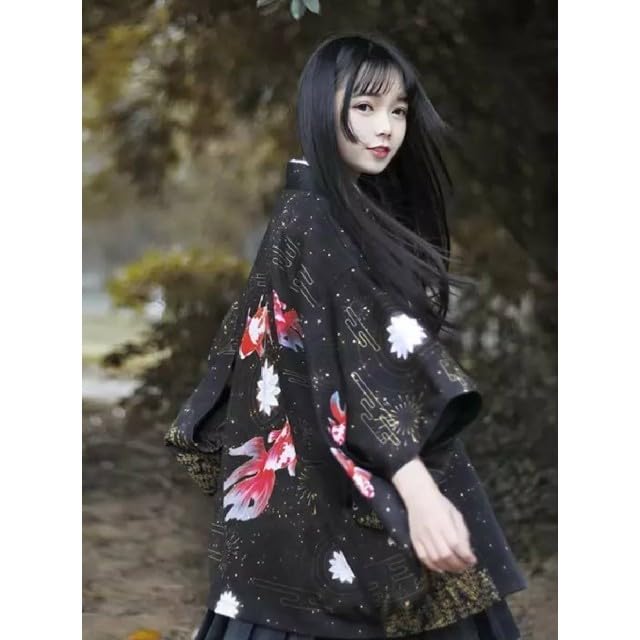 金魚　花火　法被　羽織り　カーディガン : 金魚花火 法被 羽織り カーディガン : ファッション