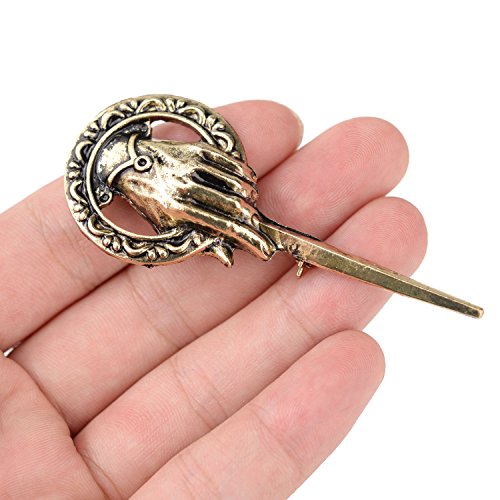 Tagoo Men\'s GOT Hand of The King Brooch Pin - Antique Gold&Bronze (Antique Bronze) - Thumbnail 6