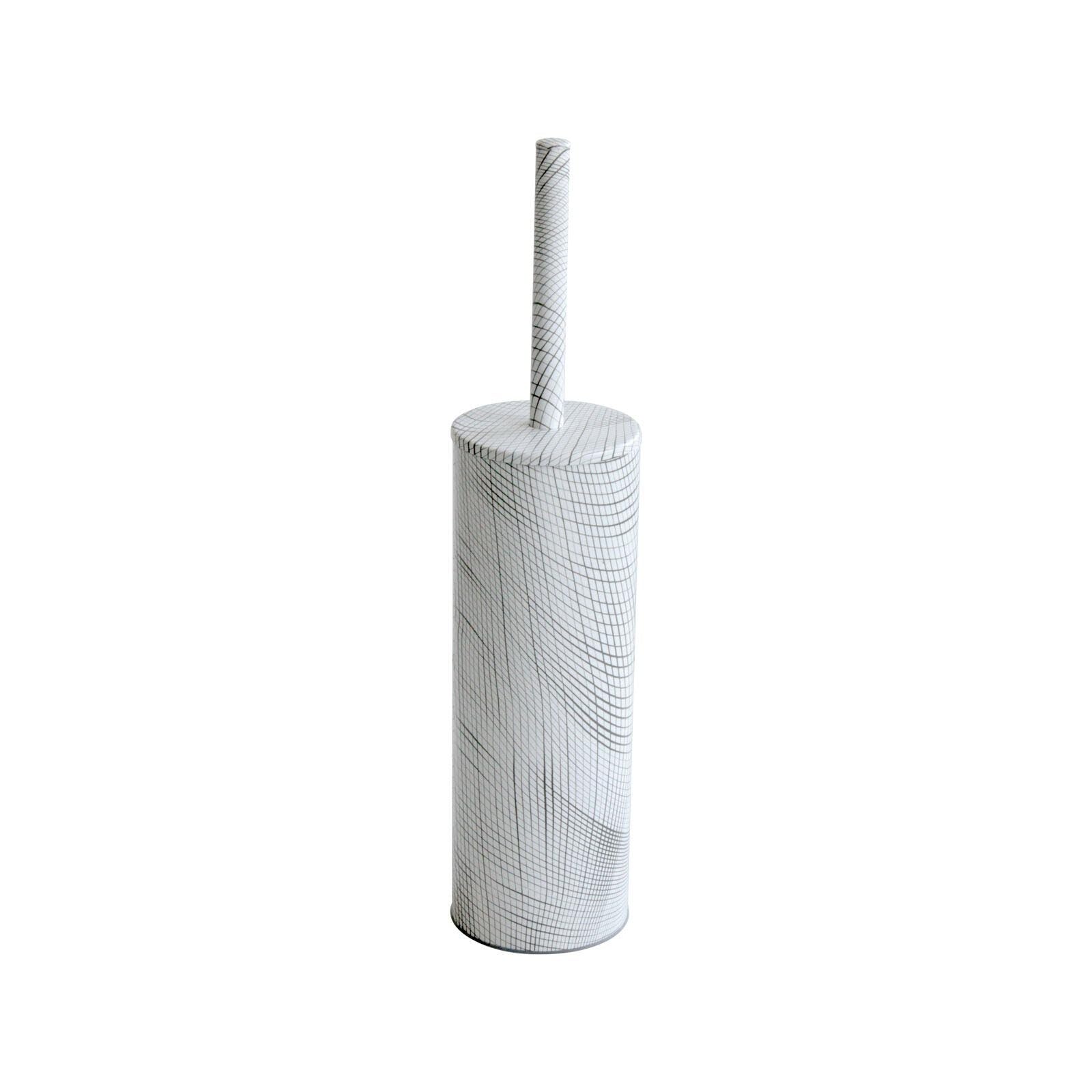 Inda – Escobillero de suelo o pared My Love escobillero blanco recambio incluido – Blanco/Gris