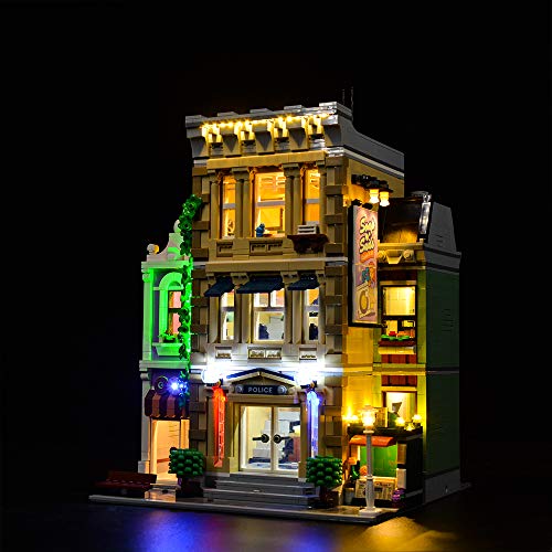 ZHLY Kit di luci LED per Lego 10278 Stazione di