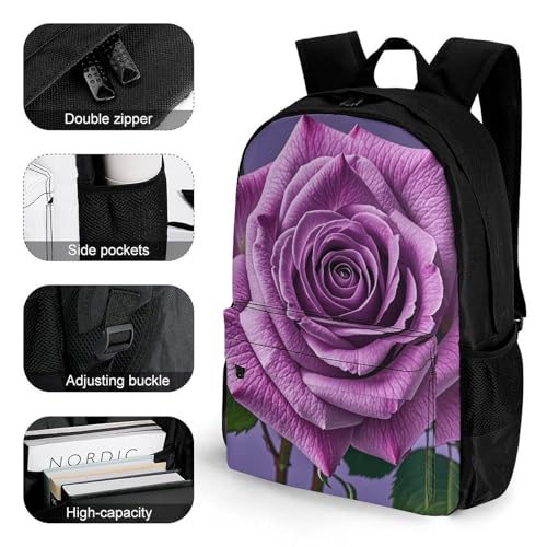 Mochila Casual Deportiva Ligera con Estampado Floral miniatura 3