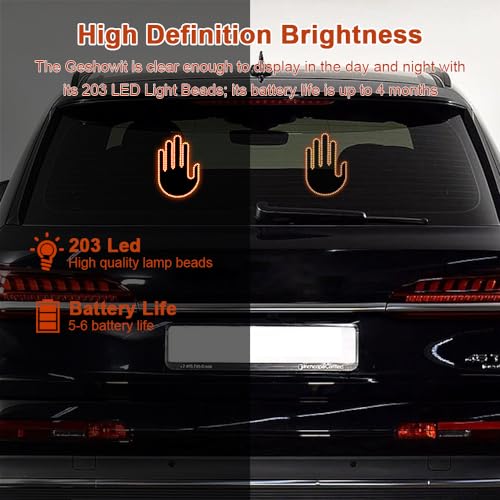 Luz LED de dedo para auto con control remoto miniatura 2