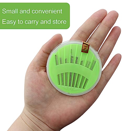 25 Pack Premium Hand Sewing Needles, Sewing Needle Hand Work Sewing Needle and Thread Box Set Accessories for Handsewing Large Eye Stitching Needles for Sewing Repair Embroidery Needles - Image 5