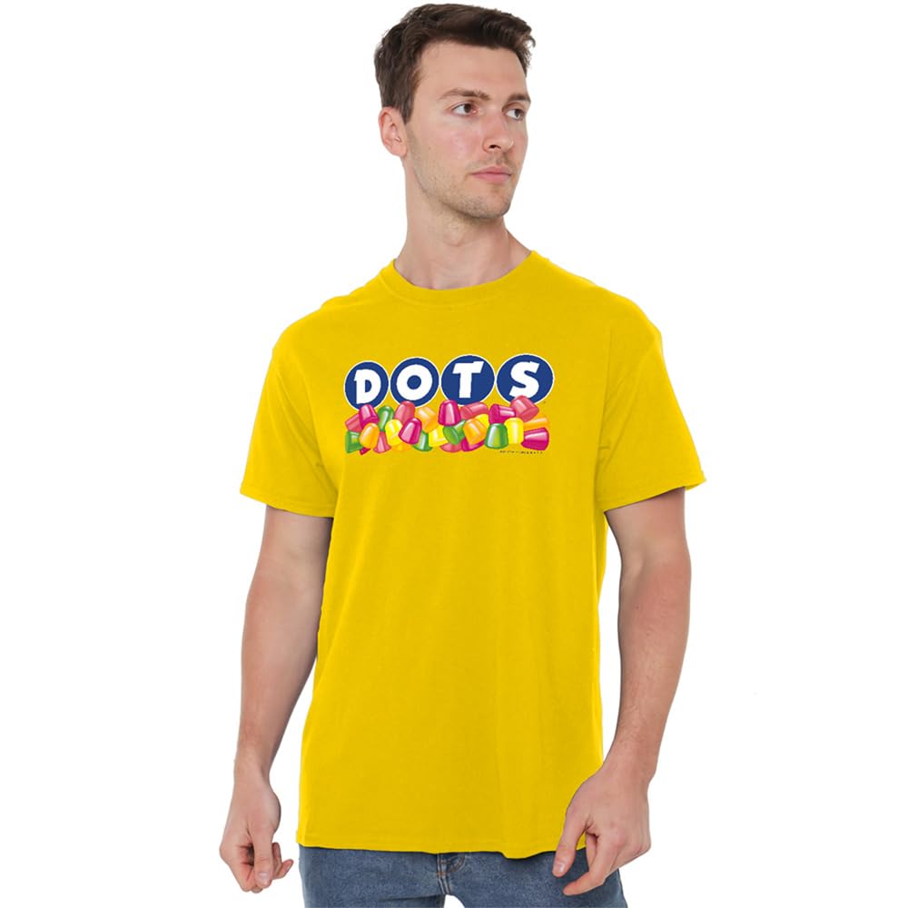 Dots Logo T Shirt - Yellow - Cotton - XL