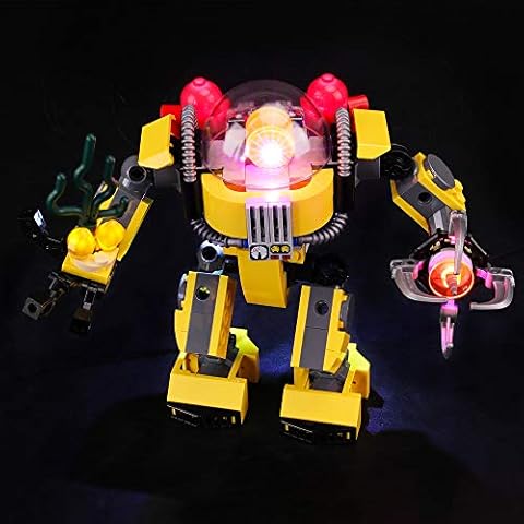 BRIKSMAX Kit de Iluminación Led para Lego Creator Robot Submarino Cover