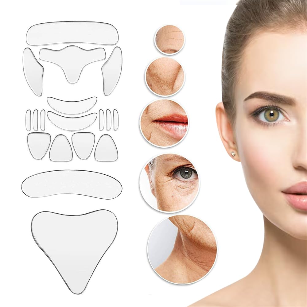 Face and Forehead Wrinkle Patches, 18 Pcs Anti Wrinkle Facial Patches for Face Overnight to Reduce Fine Wrinkles, Frown and Smile Lines, Facial Patches for Wrinkles Treatment for Women and Men