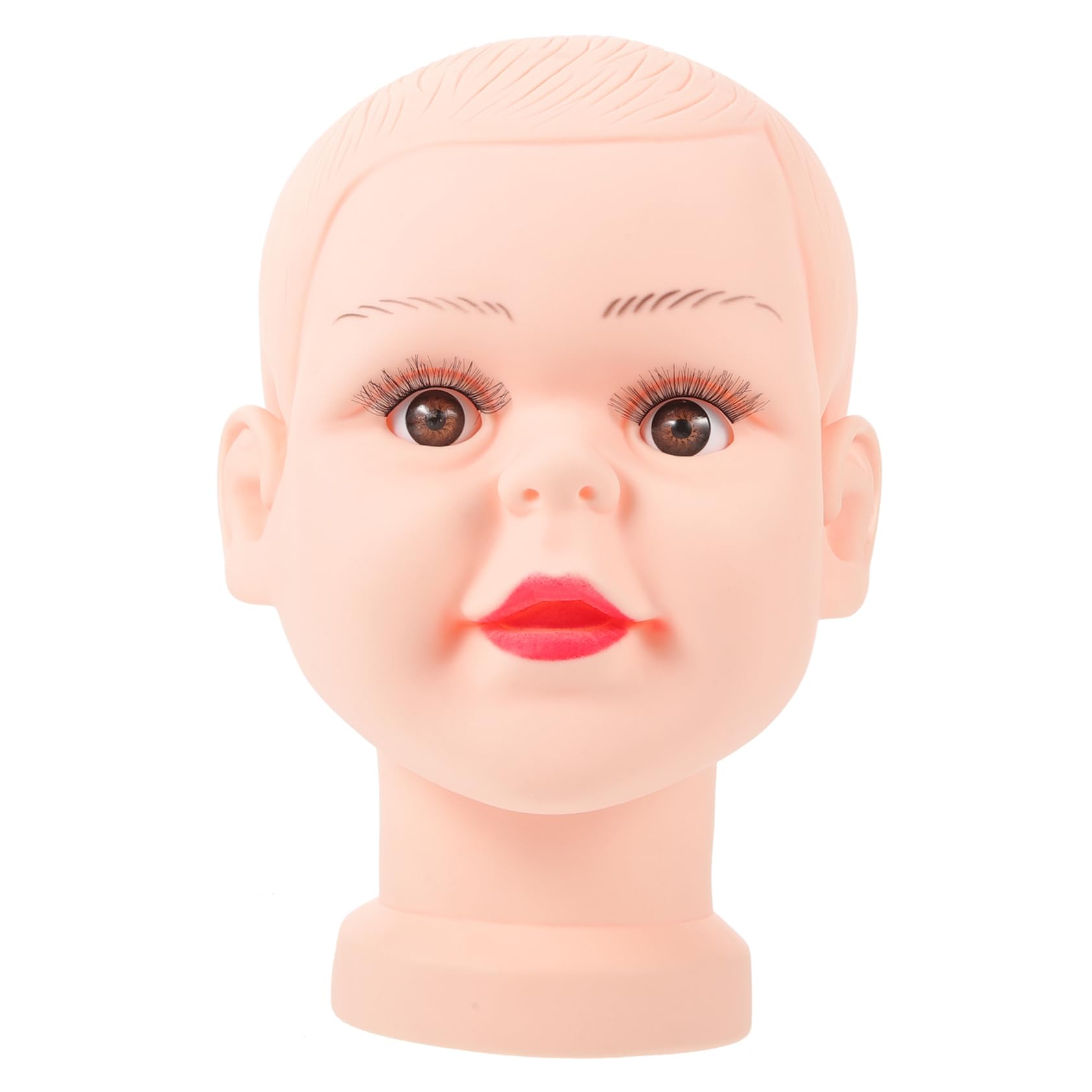 CIYODO Bald Mannequin Head Cosmetology Training Model Display Hat Stand for Wigs Glasses