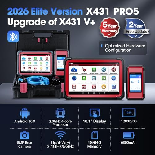 Launch X431 PRO 5 Scanner: 2026 J2534 Tool, ECU Online Coding, Topology Mapping, Upgraded of X431 V+, Bi-Directional Diagnostic Scanner, with SmartLink C V2.0, CANFD & DOIP, 2 Years Update by LAUNCH - Image 8