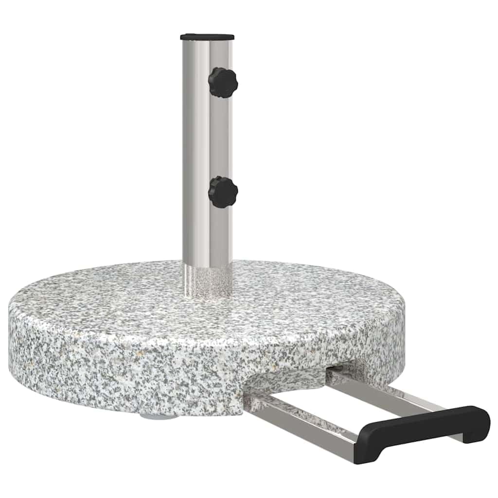 vidaXL Pied de parasol gris Ø 45 x 37,5 cm granit