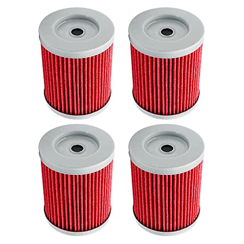 1/2/4 sztuk części motocyklowe filtr oleju dla be-ta a-lp 4T 125 2000-2005 a-lp 4T 200 2001-2018 dla ur-ban 200 2008 2009 2010-2016 Akcesoria motocyklowe (Color : 4pcs-yellow)