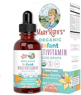 Multivitamin & Multimineral for Infants by MaryRuth's | USDA Organic | Sugar Free | Liquid Vitamins for Babies 6-12 Months | Immune Support & Overall Wellness | Vegan | Non-GMO | 2 Fl Oz