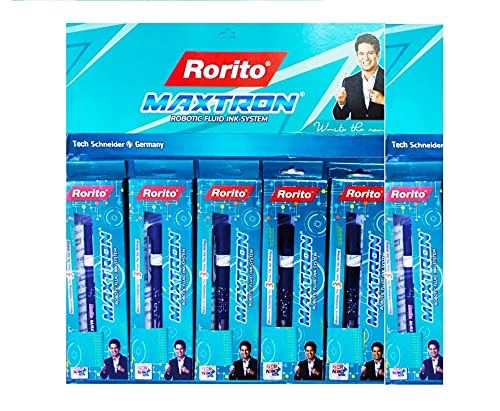 Bolígrafo GM Pens Rorito Maxtron Gel Azul Pack 6