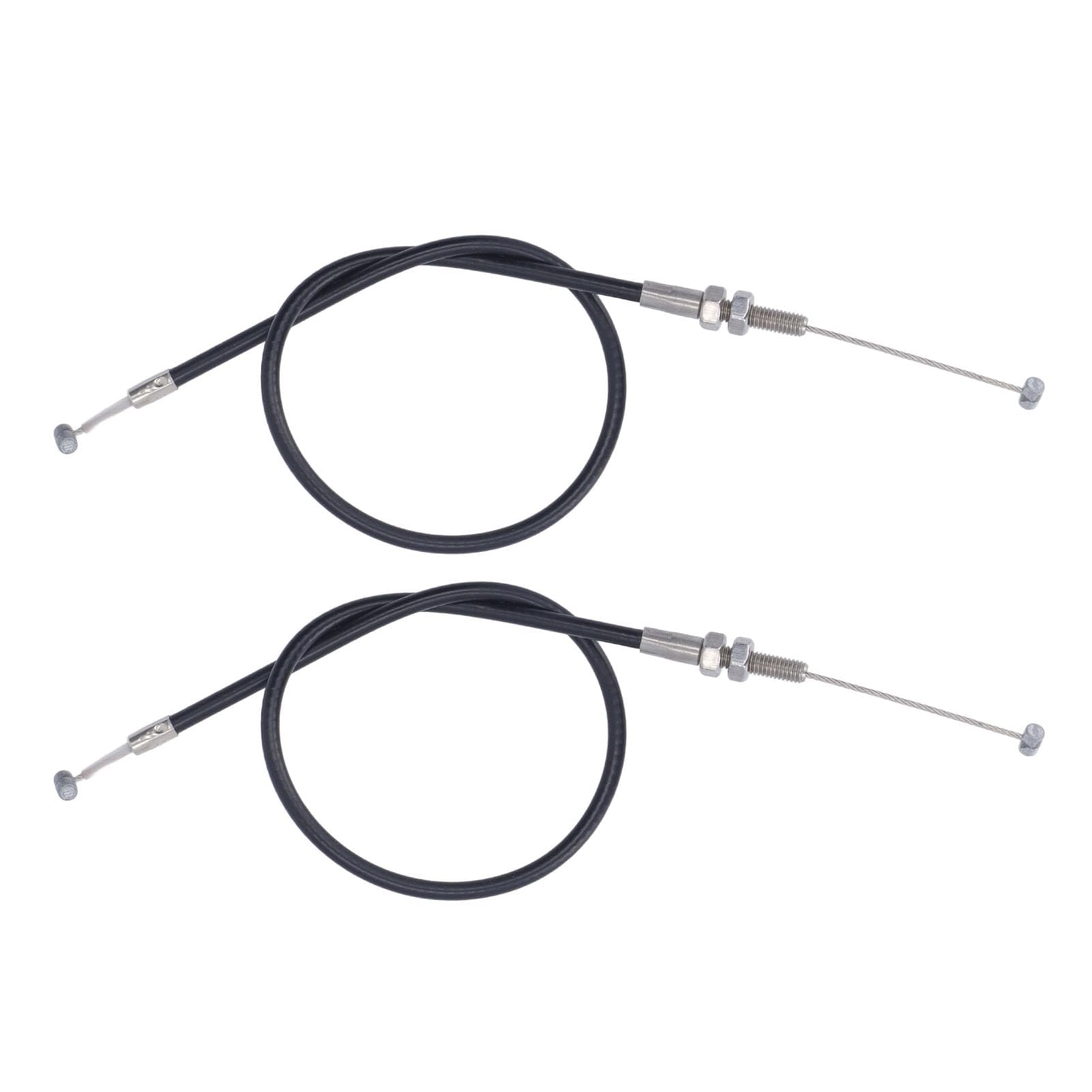 Tbest Cable del acelerador de motor fueraborda, 2 cables de acelerador de acero inoxidable para motor de barco para 2 tiempos