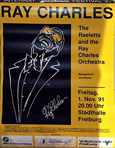 Affiche Ray Charles 60x80 cm impression haute définition papier mat de qualité