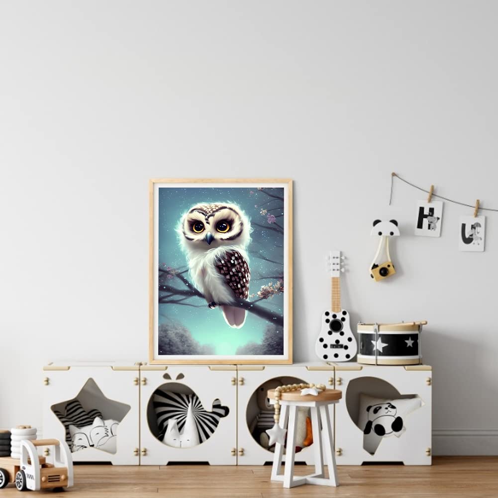 Uil Diamond Painting Kits voor volwassenen, 5D Dier Diamond Art Kits