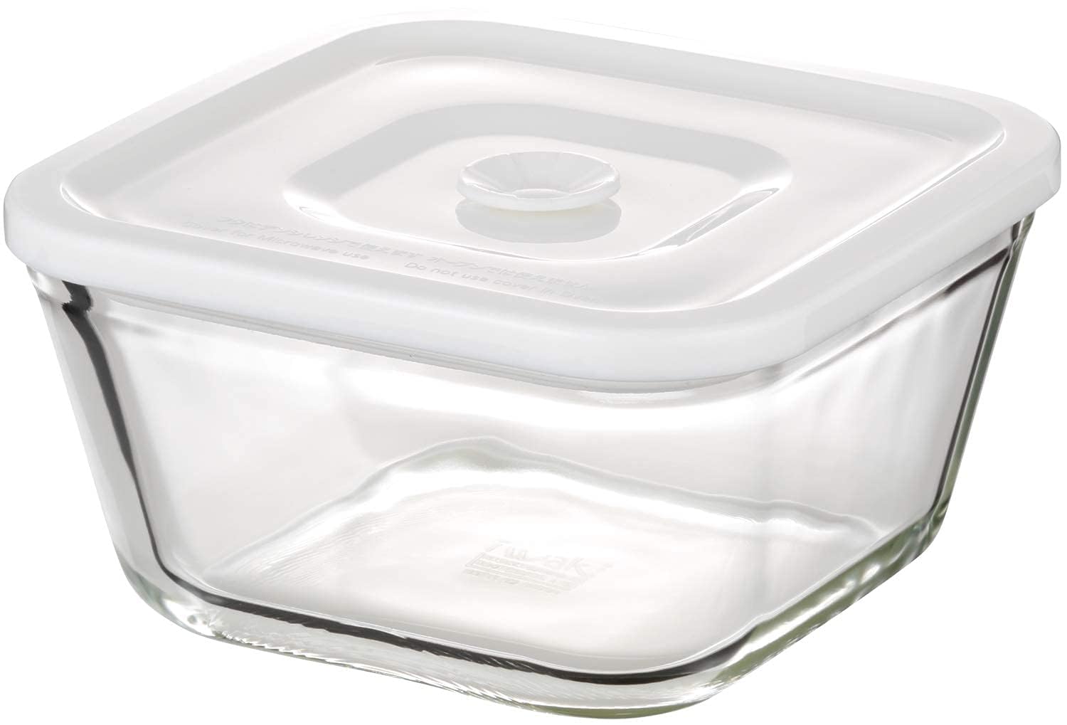 Amazon.co.jp: iwaki(イワキ) 耐熱ガラス 密閉容器 ホワイト 深型 L 幅