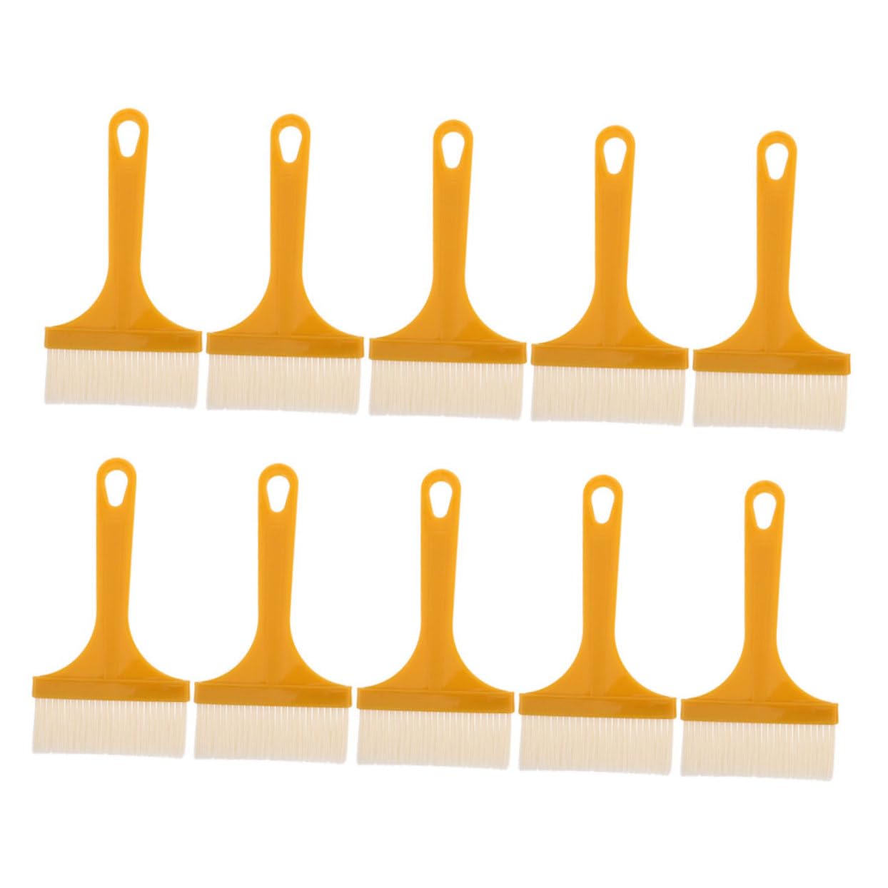 SOESFOUFU 10pcs Plastic Basting Brush Kit for Kitchen Soft Bristles Heat Resistant Non-shedding Versatile for Cooking Baking and Bbq