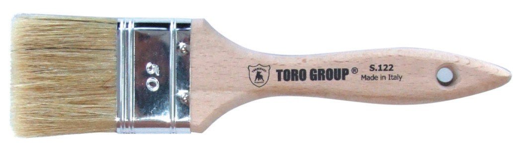 Brocha cuadrada rubia M CO madera s 122 mm 30 unidades 12