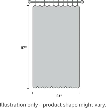 Printed Cottage Tier and Swag Curtain Set, 57 x 24 in, Light Filtering