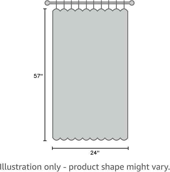 Printed Cottage Tier and Swag Curtain Set, 57 x 24 in, Light Filtering