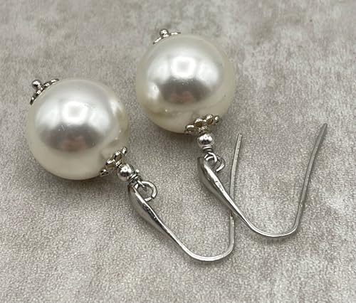Boucles d'oreilles argent 925 perles blanches la solution anti-allergie chic et légère - 8