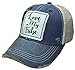 VINTAGE LIFE Baseball Cap for Women Funny Trucker Hat Cute Distressed Ball Caps (Love My Tribe, Blue)