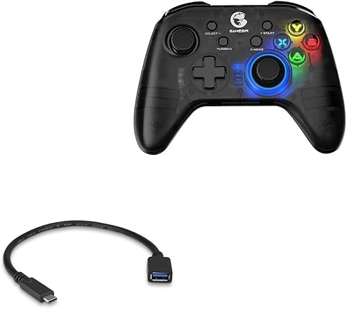 Miniatura 1 de BoxWave Cable compatible con GameSir T4 Pro - Adaptador de expansión USB, añade hardware conectado USB a tu teléfono