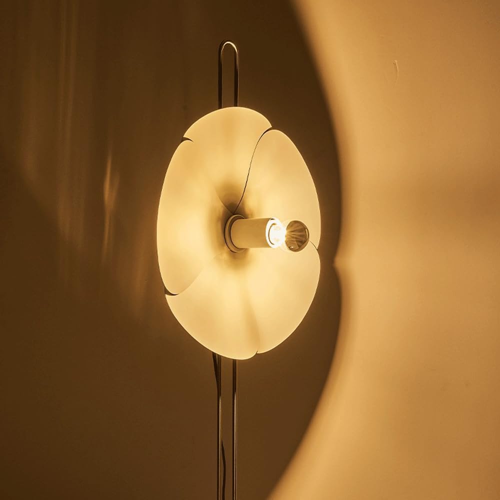 Creativa Retro Forma pétal Acero Inoxidable luz Simple flashadable Estudio Escritorio Sala Estar Oficina del Hotel lámpara Mesa Restaurante cafetería de la decoración