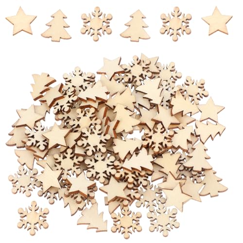 LIQWEI 100 Stück Weihnachten Streudeko, Weihnachtsdeko Schneeflocken...