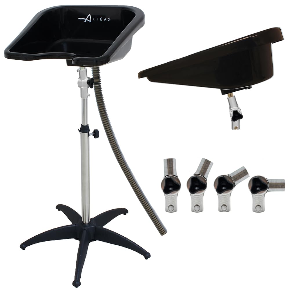 Altéax Lavatesta Portatile Per Parrucchieri, Regolabile in Altezza e Inclinazione – Dal Design Ergonomico può Essere Utilizzato Come Lavatesta per Disabili - Lavatesta Parrucchiera Professionali - 1