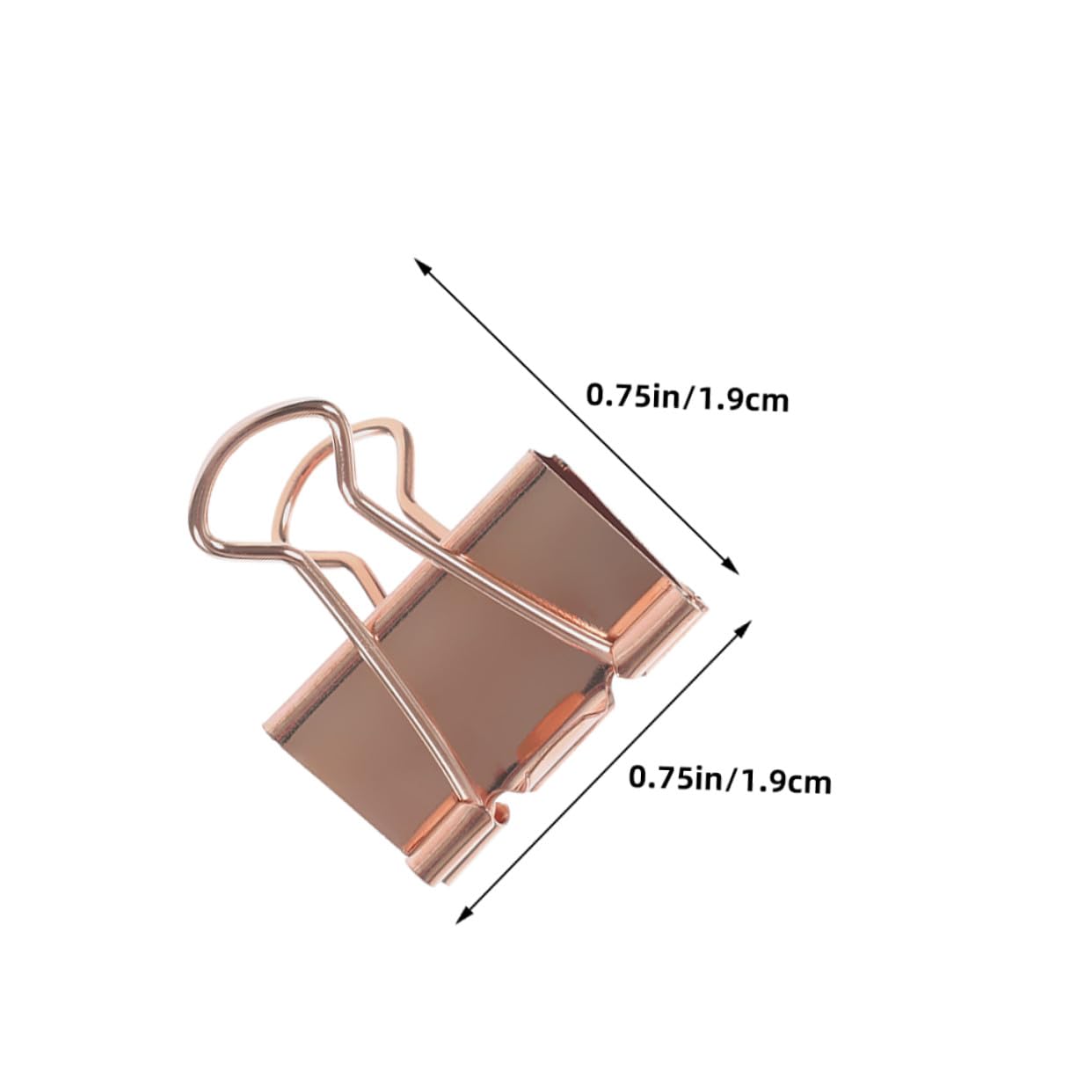 Mipcase 100pezzi Fermagli in Metallo per Raccoglitori in Oro Rosa per Organizzare Ricevute Documenti d Esame e Quaderni Clip Robuste e Compatte