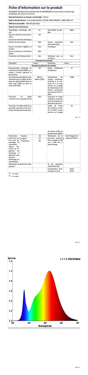 OSDUE Żarówki halogenowe G9 28 W Żarówki halogenowe 230 V 2800 K, ciepła biel, możliwość ściemniania, lampy halogenowe, lampa z cokołem wtykowym, 10 sztuk