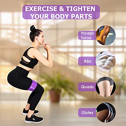 Image of GenericJINCHENGYU Fabric Resistance Bands - Non Slip Booty Band Set of 1 - Workout for Women Legs and Butt, Glute, Thigh, Squat - Best for Gym or Home