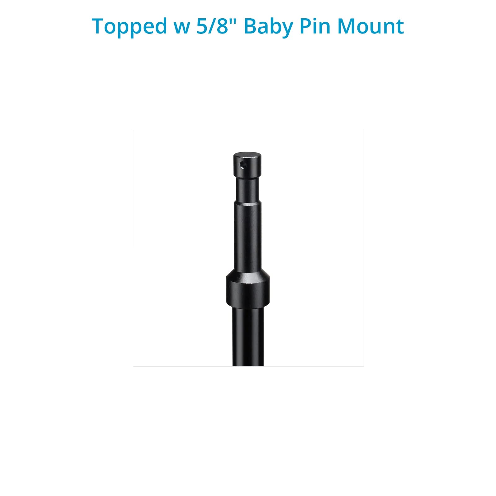 PROAIM Albero Telescopico Polo con Perno da 5/8" per Proaim Soundchief Carrello | Estensione per Montare Fotocamera Cardanico, Luci e Monitor (P-2BPM-01)
