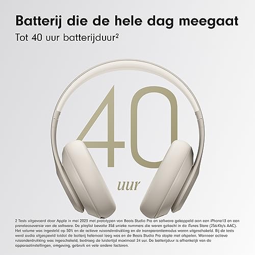 Beats Studio Pro - draadloze bluetooth-koptelefoon met ruisonderdrukking - gepersonaliseerde ruimtelijke audio, lossless audio via USB-C, compatibiliteit met Apple en Android - zandsteen - Afbeelding 4