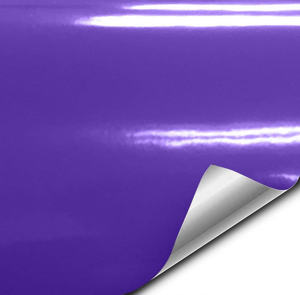 VViViD+ Gloss Midnight Purple Premium Vinyl Wrap Film (10ft x 5ft)