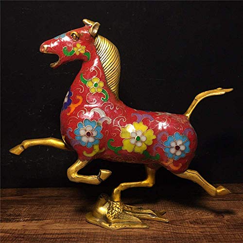 Statue de cheval en cuivre pur pour sublimer le salon ornements de maison H3TF5J