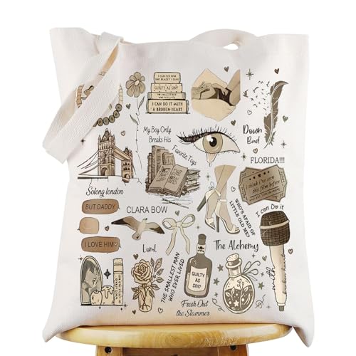 G2TUP Singer Concert Tour Tote Bag - Music Loves Gifts Album Lyrics Shoulder Bag - Concert Merchandise (I Can Do It With)