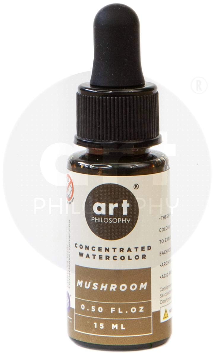 WATERCOLOR CONCENTRT MUSHROOM